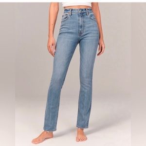 Abercrombie & Fitch The '90s Slim Straight Ultra High Rise Jeans 29/8
